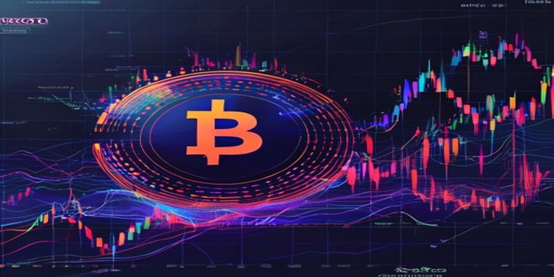 Worldcoin logo and price chart with perpetual swap interface overlay